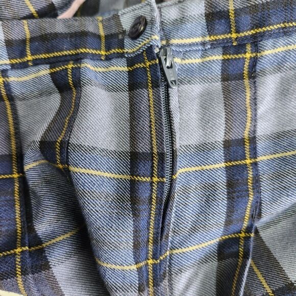 Lands End Youth Girls School Uniform Jumper 16+ and Skirt 16 Blue Yellow Plaid - Picture 13 of 16